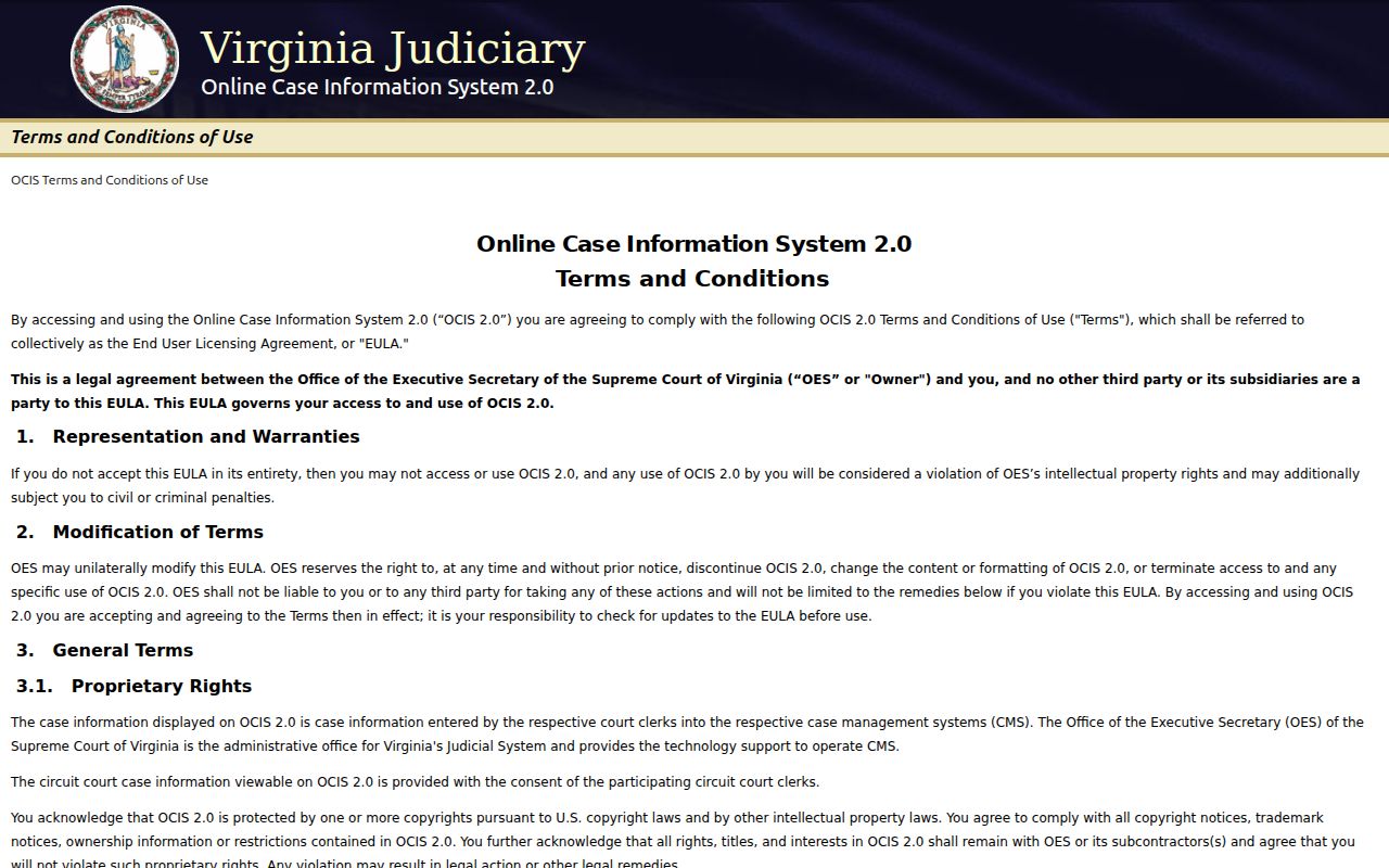 Madison County criminal court case search through OCIS 2.0