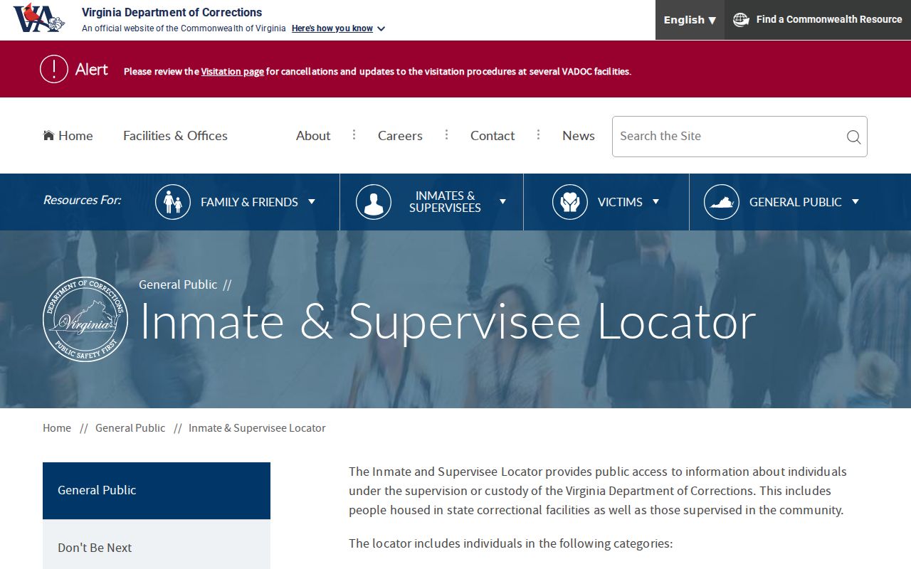 VADOC locator for Madison County criminal custody records